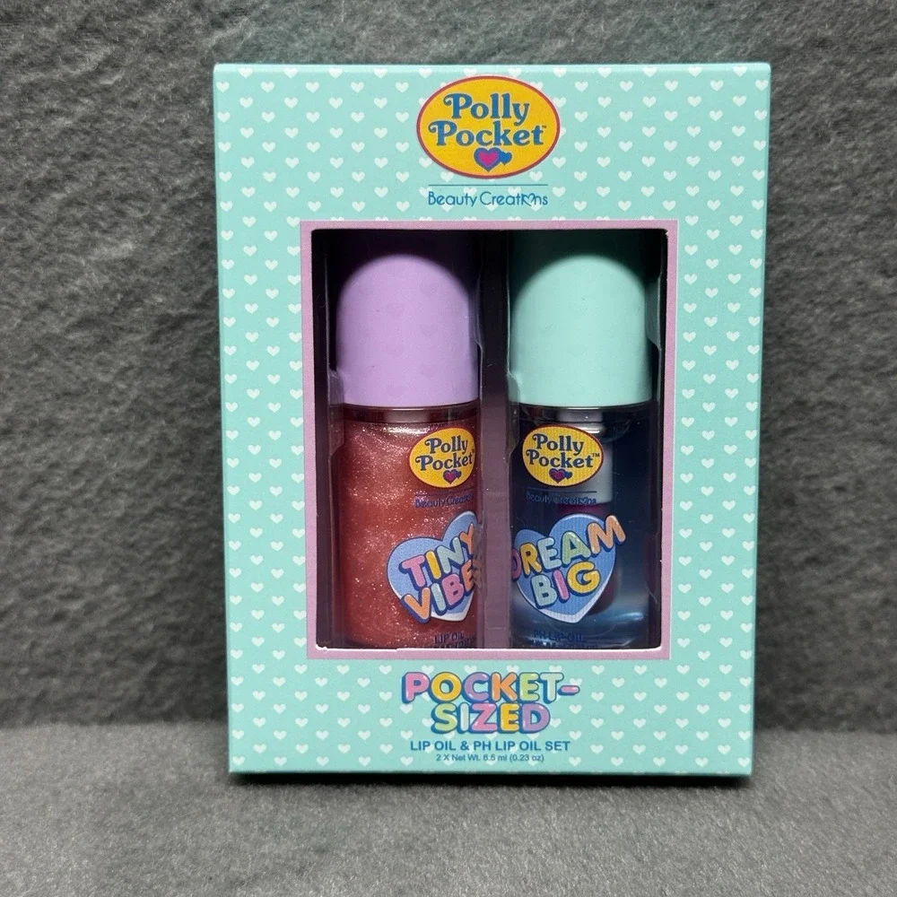 Polly Pocket Pocket-Sized Set of 2 Lip Oils - Hydrating Lip Oil & PH Lip Oil